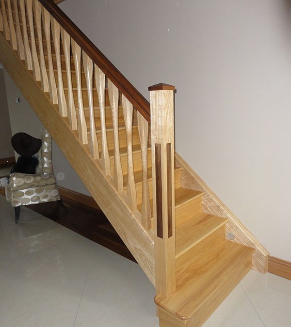 Ash And Walnut Stairs 124