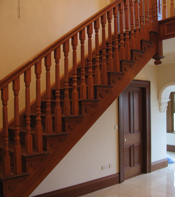 Mahogany Cutstring Stairs 127